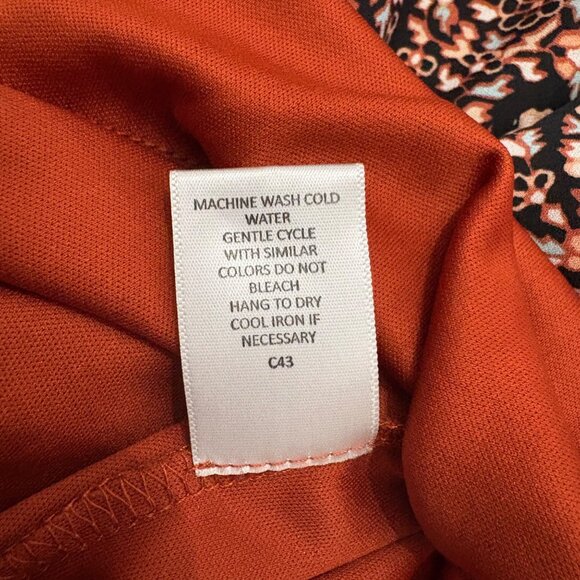 Charlotte Russe Boho Print Long Sleeve Mini Dress With Tie Details Womans Size S - Picture 7 of 13